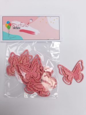 Topo de Bolo Borboleta 3D EVA/Metalizada Lilás / Artes Rufino ®