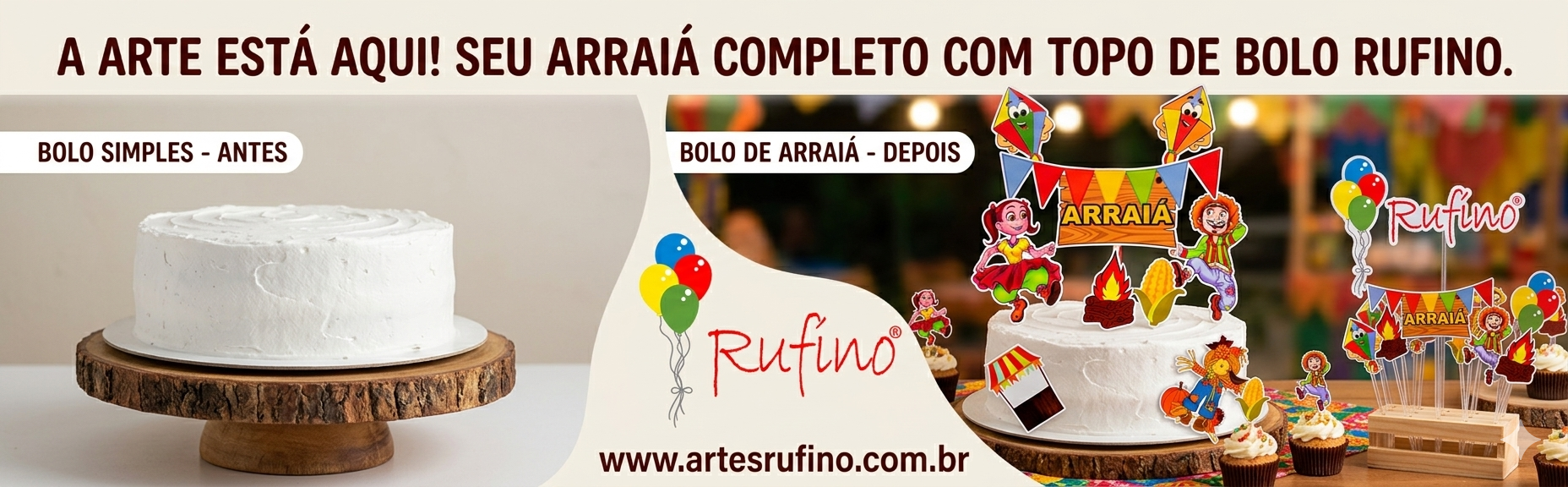Arraiá é na Artes Rufino®