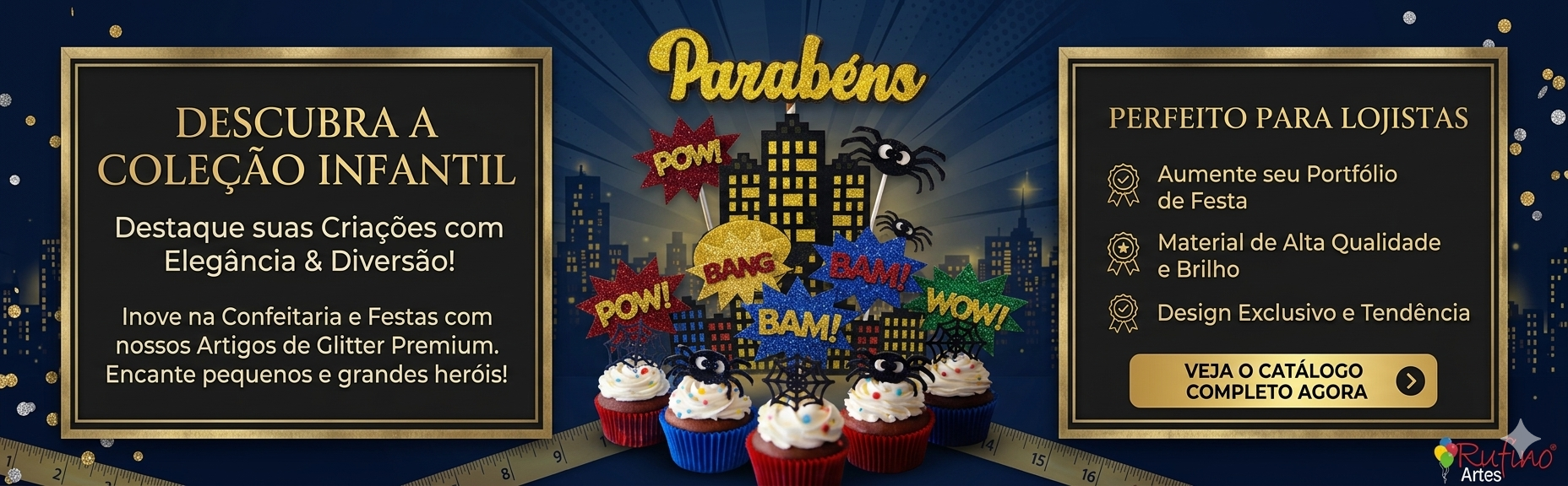 Quadrinhos e festa - Artes Rufino®